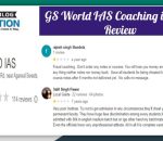 GS World IAS Coaching in Delhi Review
