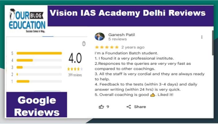vision IAS academy delhi reviews