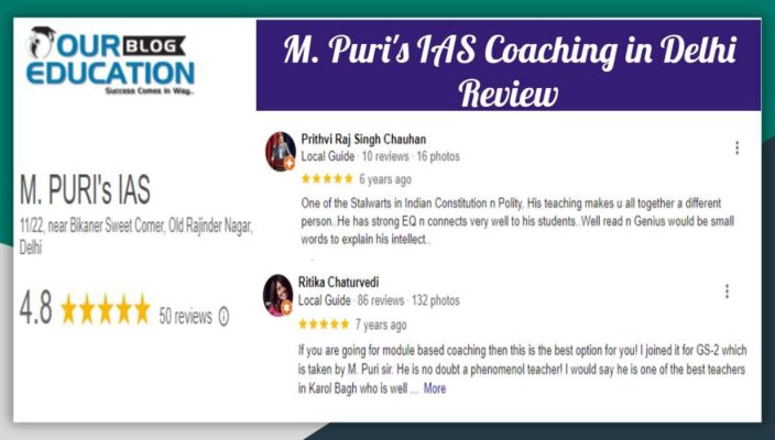 M. Puri's IAS Coaching in Delhi Review