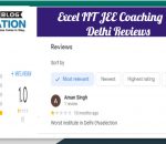 Excel IIT JEE Coaching Delhi Reviews