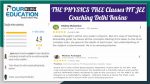 THE PHYSICS TREE Classes IIT JEE Coaching Delhi Review