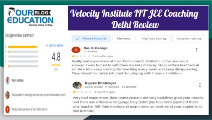 Velocity Institute IIT JEE Coaching Delhi Review