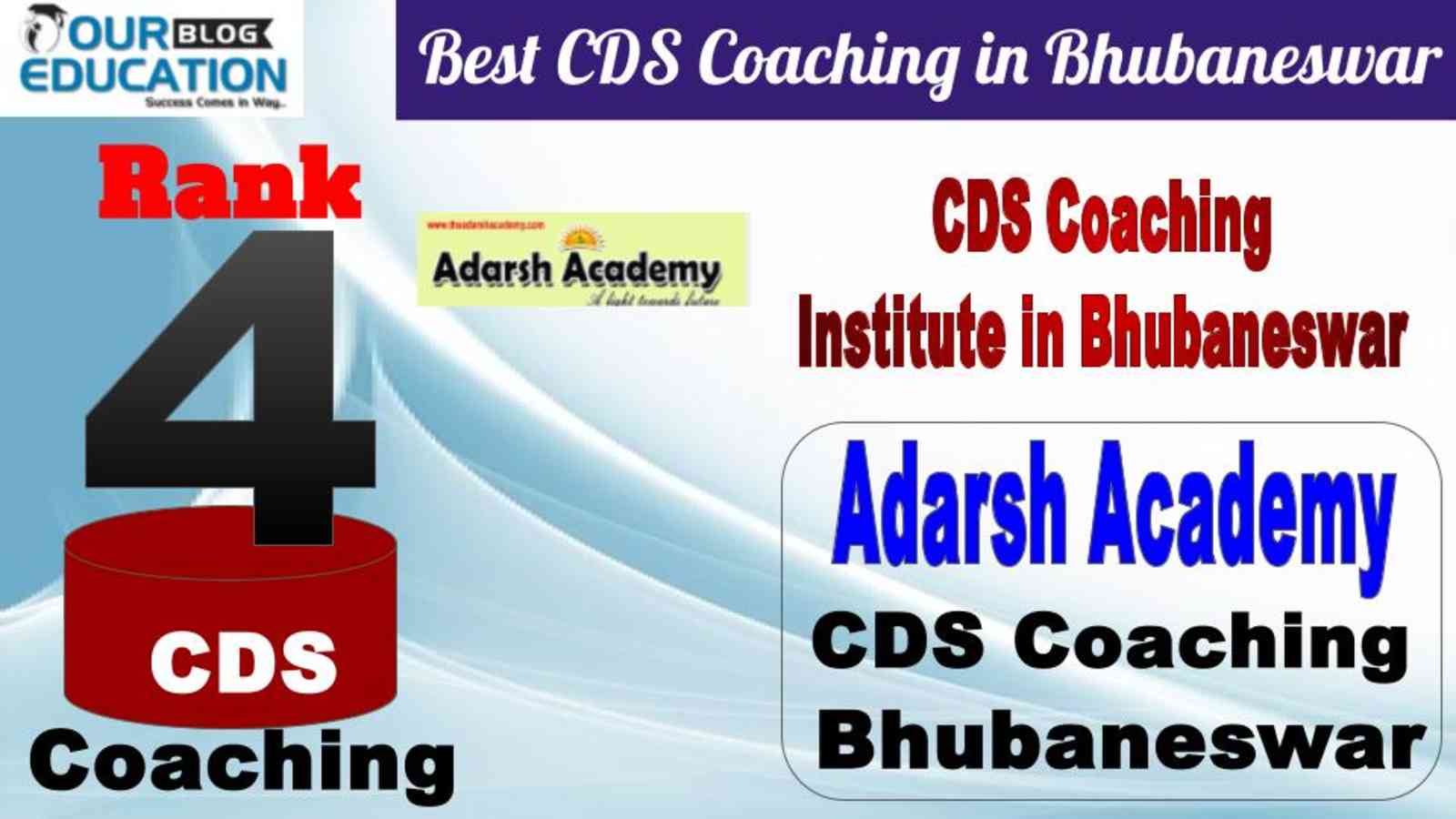 No.4 Best CDS Coaching in Bhubaneswar Adarsh Academy