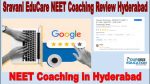 Sravani EduCare NEET Coaching Review Hyderabad