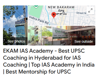EKAM IAS Academy Hyderabad