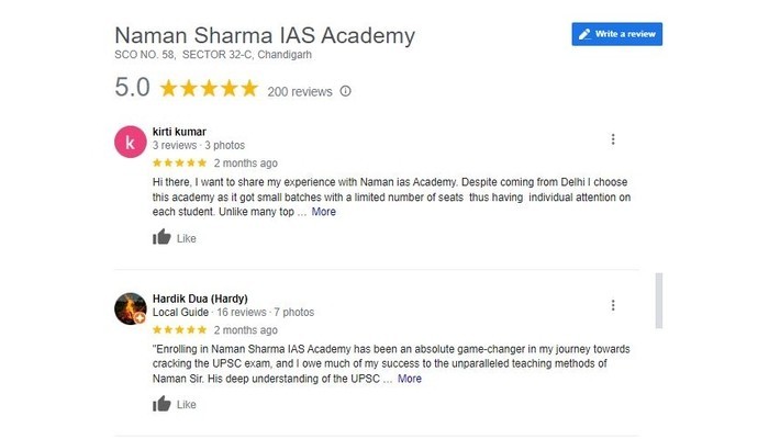 Naman Sharma IAS Academy Review