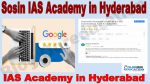 Sosin IAS Coaching in Hyderabad