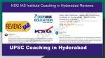 KSG IAS Institute Coaching in Hyderabad Reviews