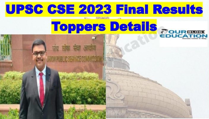 UPSC Toppers list 2023