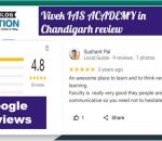Vivek IAS Academy chandigarh reviews