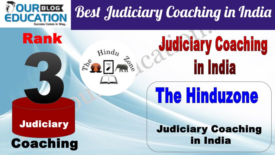 Rank 3 The Hinduzone Best Judiciary Coaching Portal in India