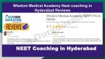 Wisdom Medical Academy Neet coaching in Hyderabad