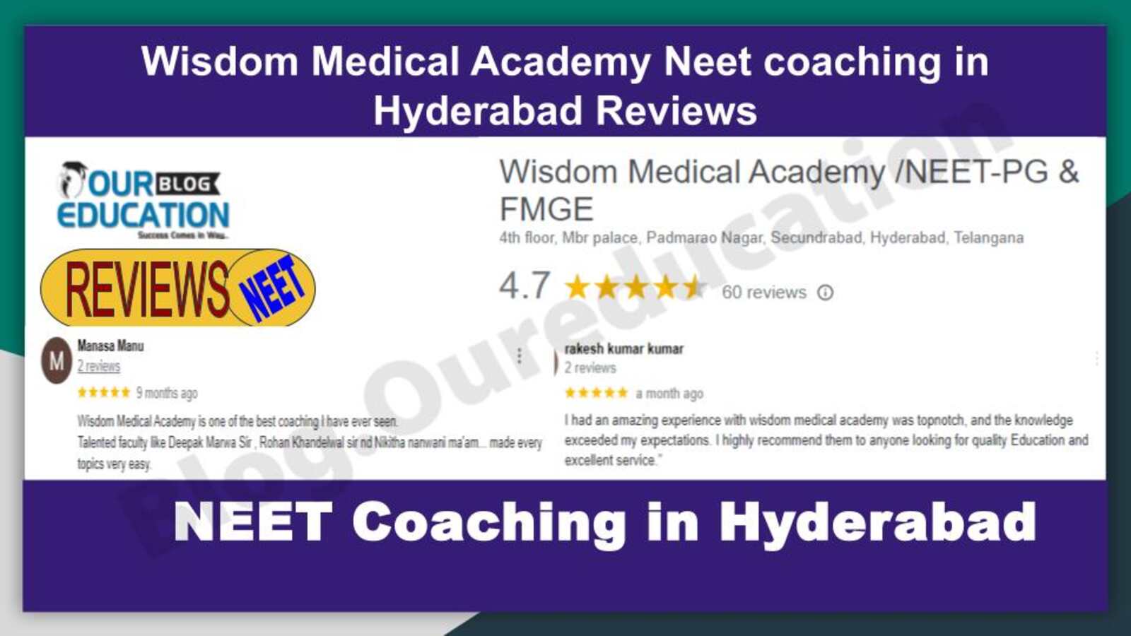 Neet coaching in Hyderabad