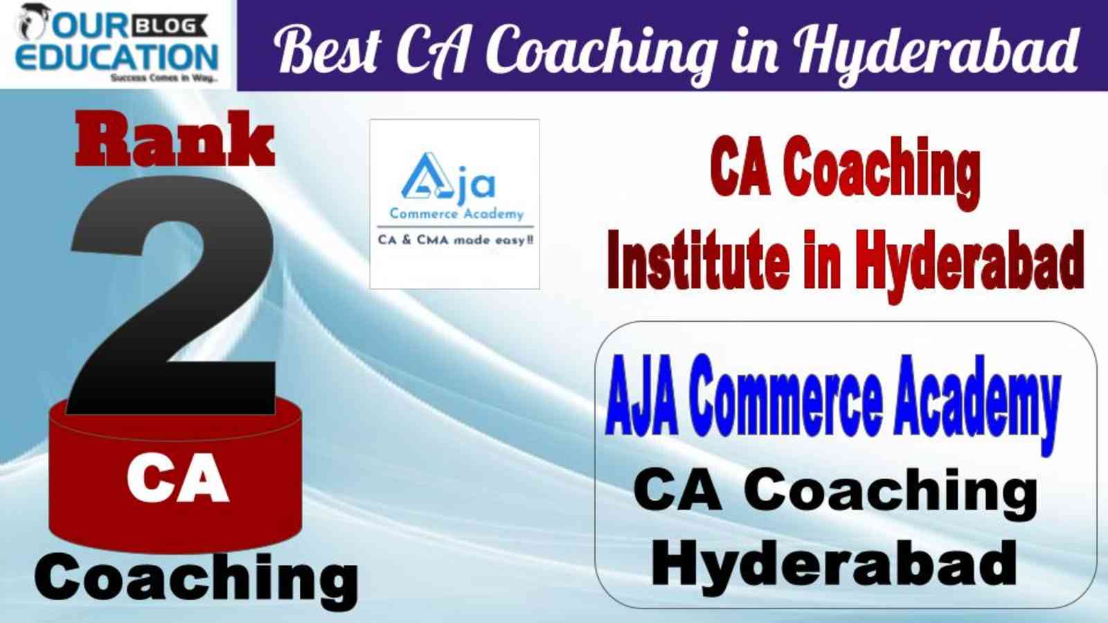 No.2 Best CA Coaching in Hyderabad AJA Commerce Academy