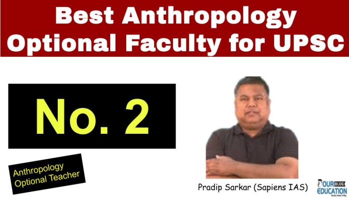 Pradip Sarkar No.2 Best Anthropology Optional Faculty