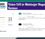 Vision IAS Mukherjee Nagar Reviews