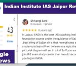Indian Institute IAS Jaipur Reviews