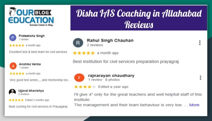 Disha IAS Coaching Center in Allahabad Reviews