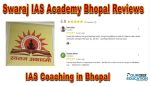 Swaraj IAS Academy Bhopal Reviews