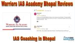 Warrior IAS Academy Bhopal Reviews