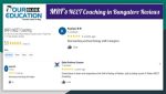 MRFs NEET Coaching in Bangalore Reviews