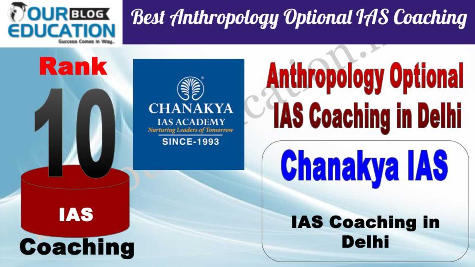 10. Chanakya IAS Best Anthropology Optional IAS Coaching in Delhi