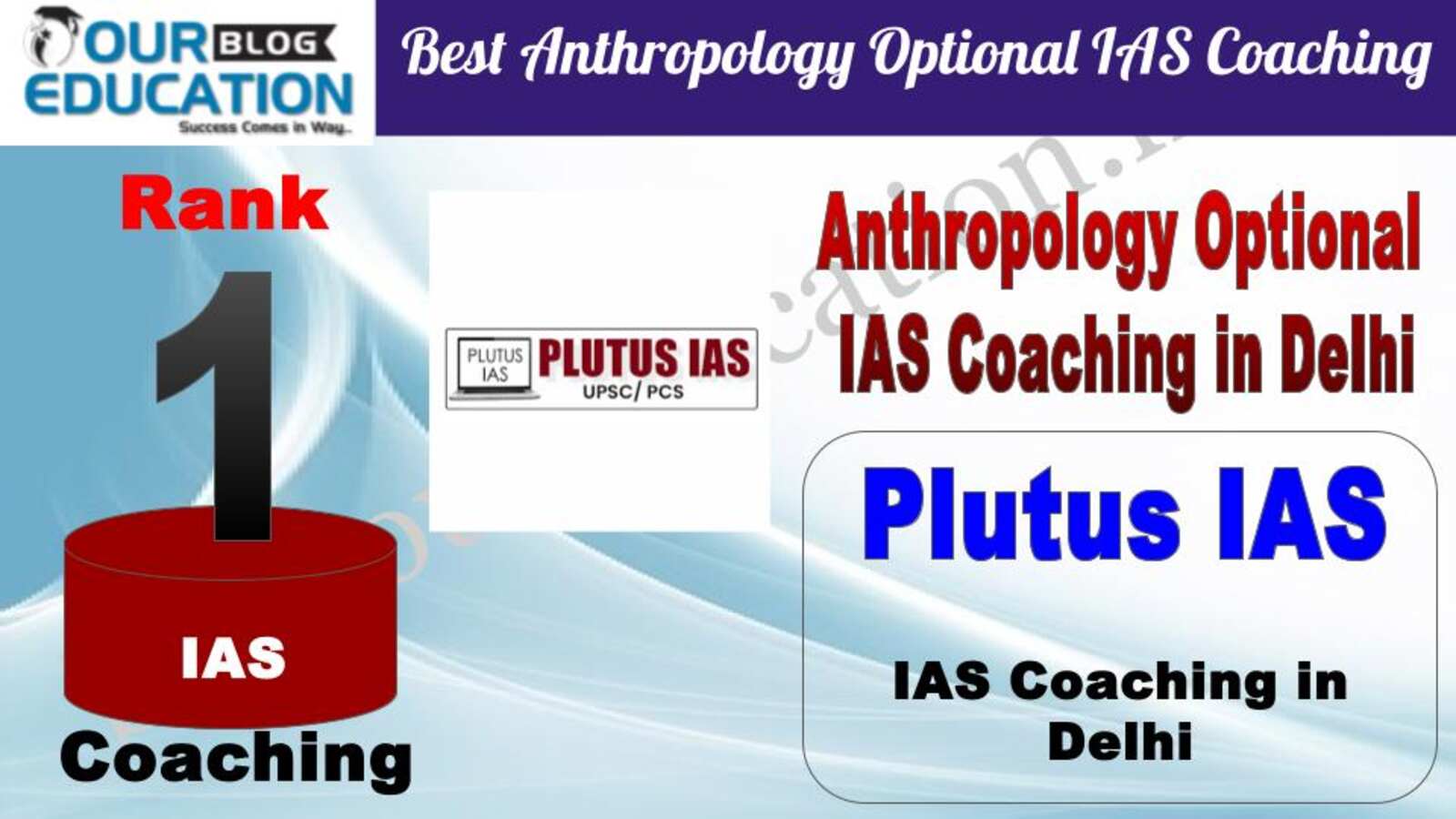 Rank 1 - Plutus IAS Best Anthropology Optional IAS Coaching