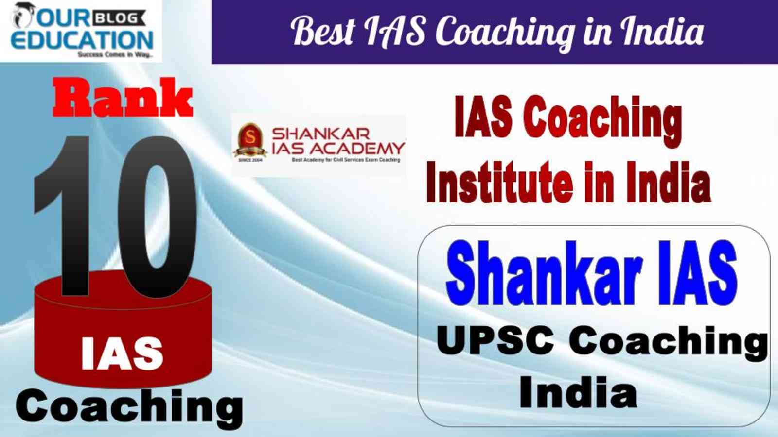 No.10 IAS Coaching in India Shankar IAS