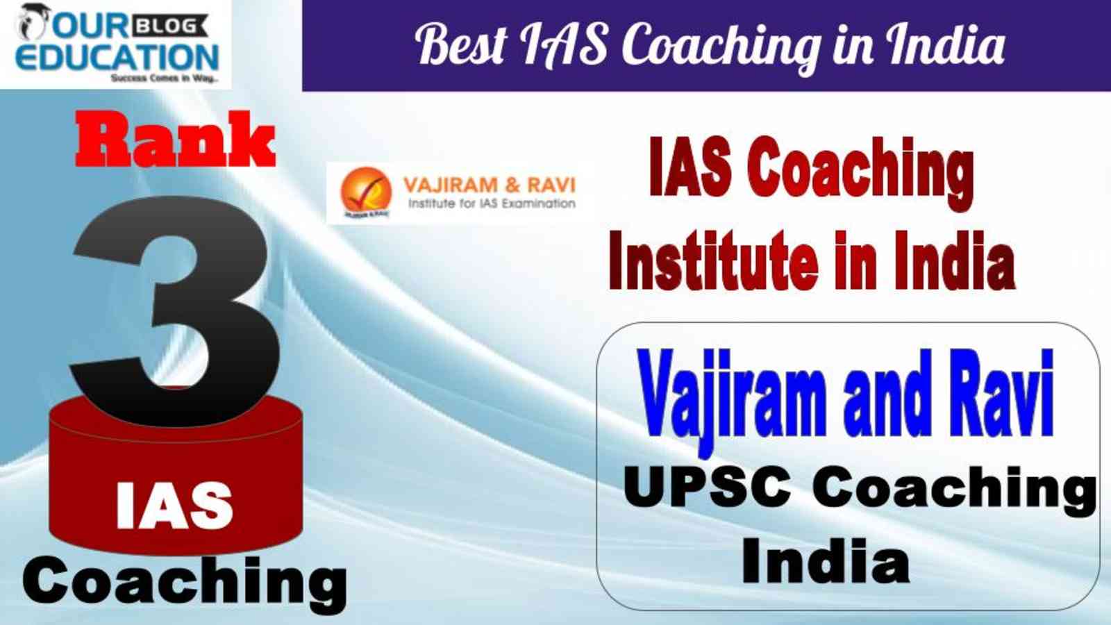 No.3 IAS Coaching in India Vajiram and Ravi IAS