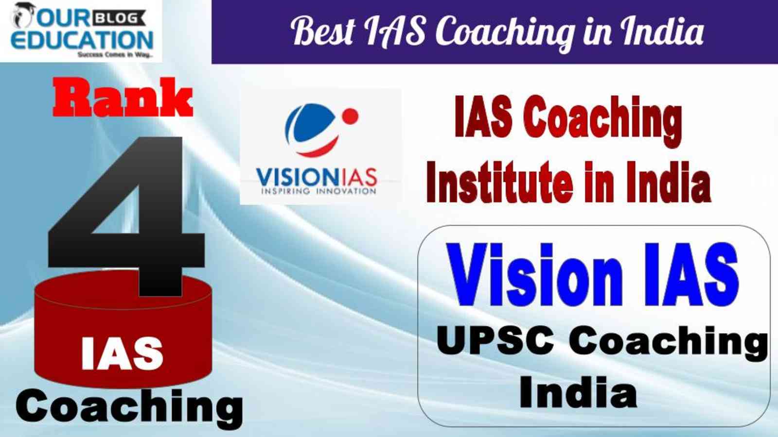 No.4 IAS Coaching in India Vision IAS