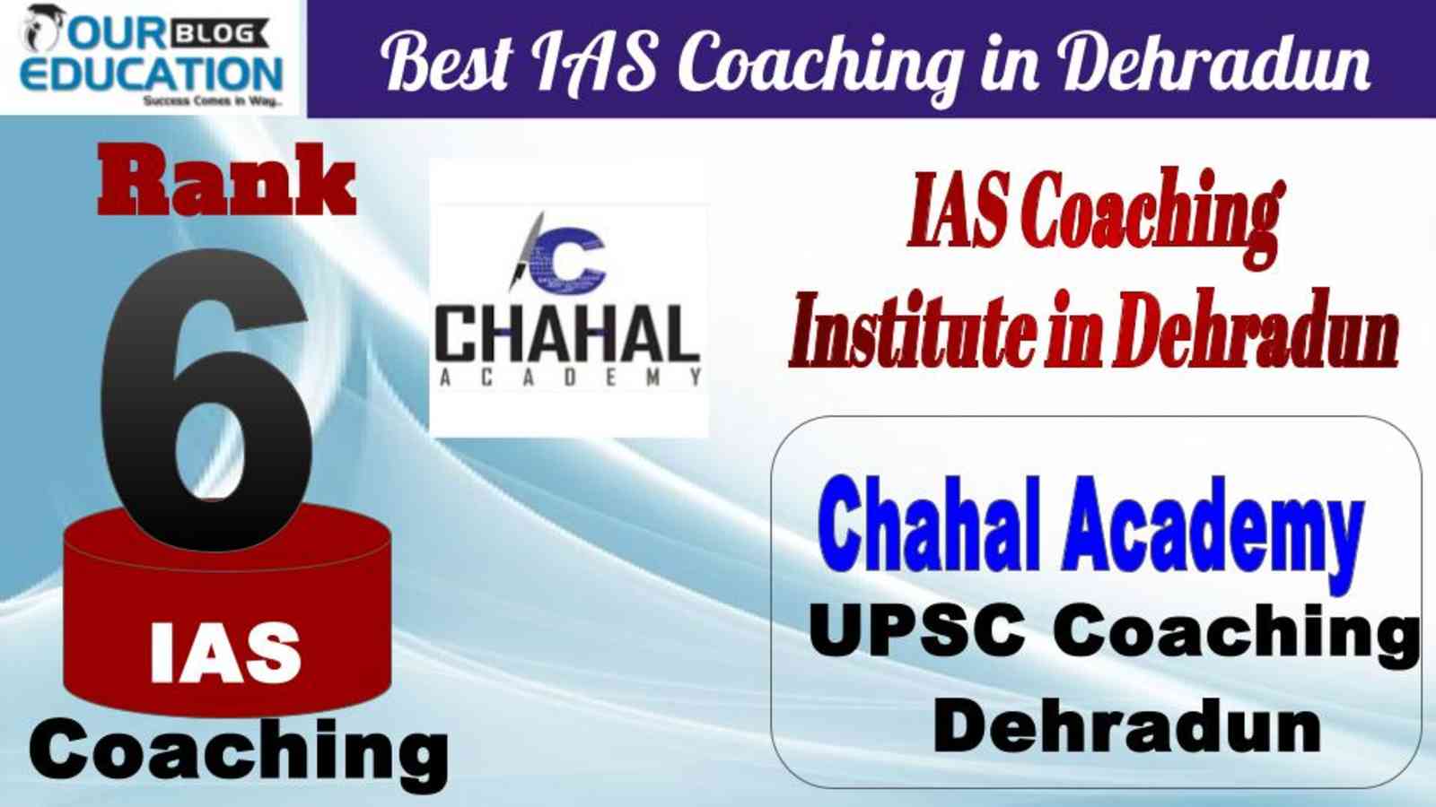 No.6 Best IAS Coaching in Dehradun Chahal Academy 