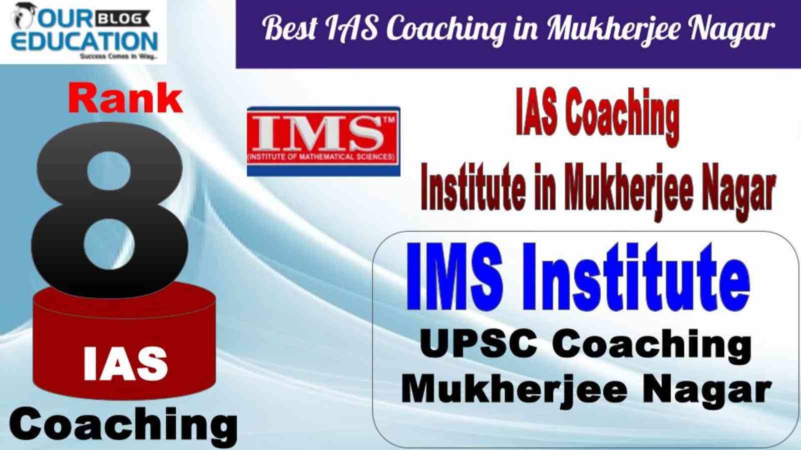 No.8 Best IAS Coaching in Mukherjee Nagar ims institute