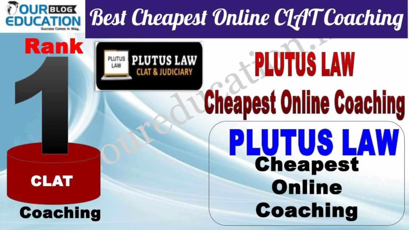 Rank 1. Plutus Law Cheapest Online CLAT Coaching