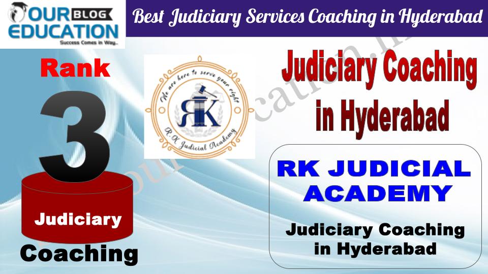 Rank 3. RK JUDICIAL ACADEMY Best Judiciary Services Coaching in Hyderabad