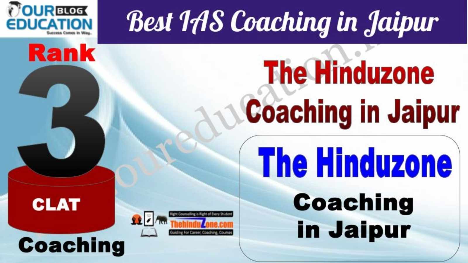 Rank 3. The Hinduzone  Best Guidance Platform for CLAT in Jaipur