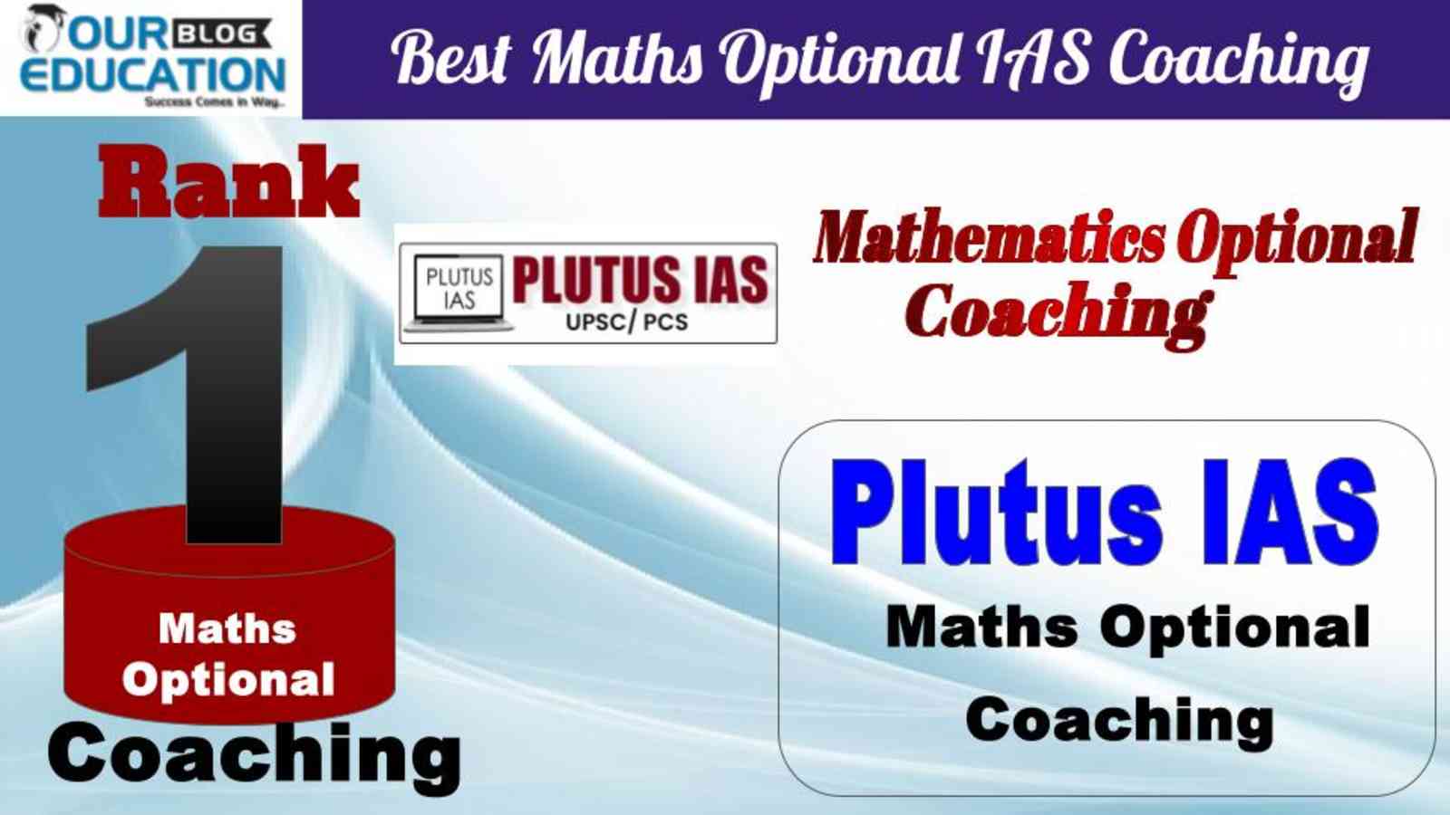 Rank 1 Plutus IAS Best Maths Optional IAS Coaching