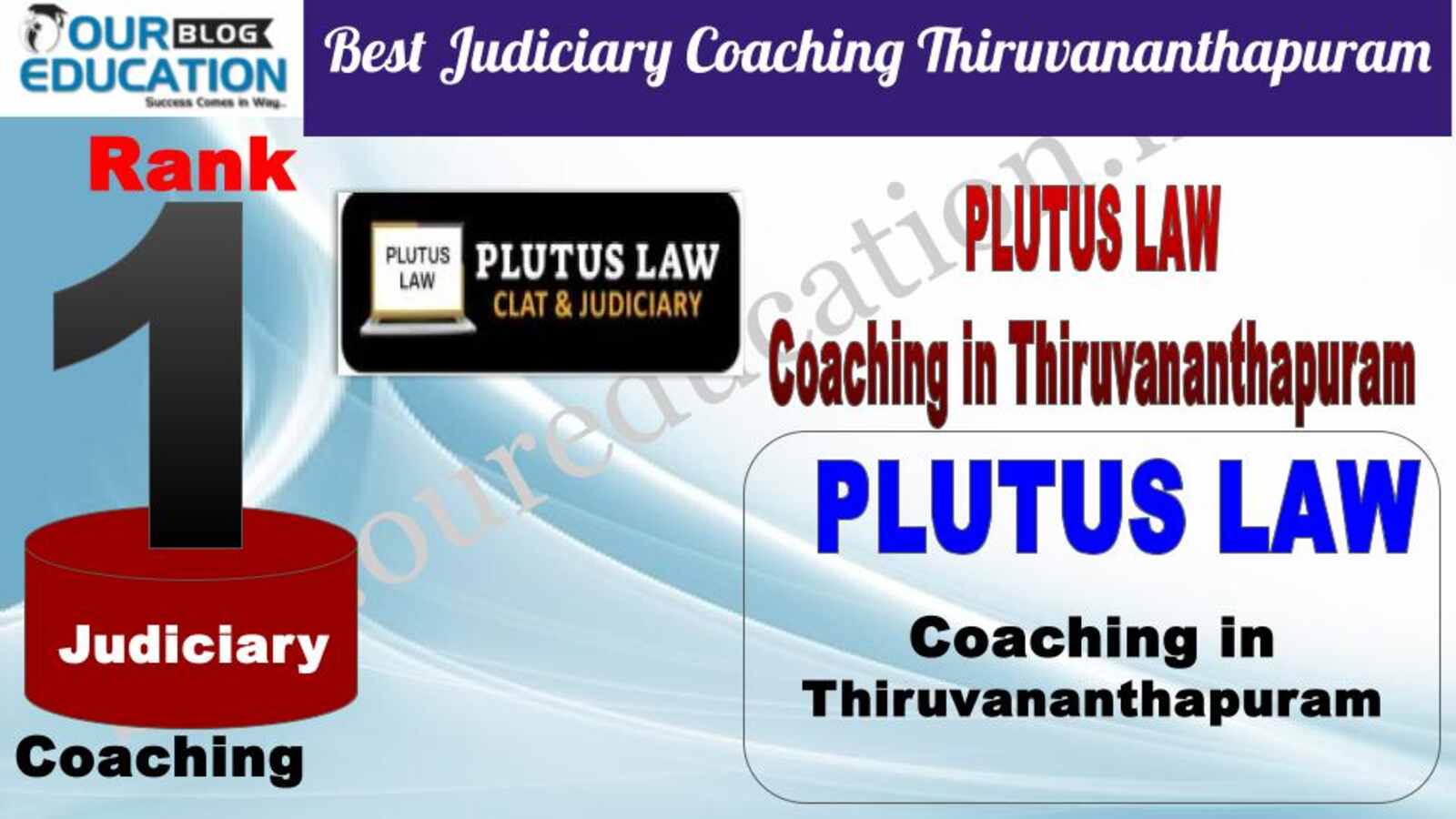 Rank 1. Plutus LAW Best Judiciary coaching in Thiruvananthapuram