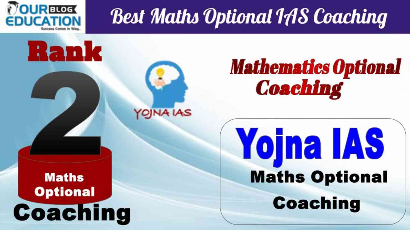 Rank 2 Yojna IAS Best Maths Optional IAS Coaching