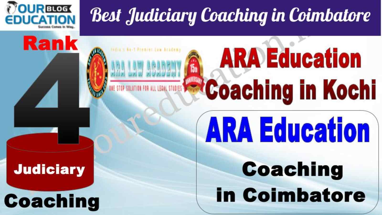 Rank 4 ARA Education - Top Judiciary Services Coaching Institute in Coimbatore