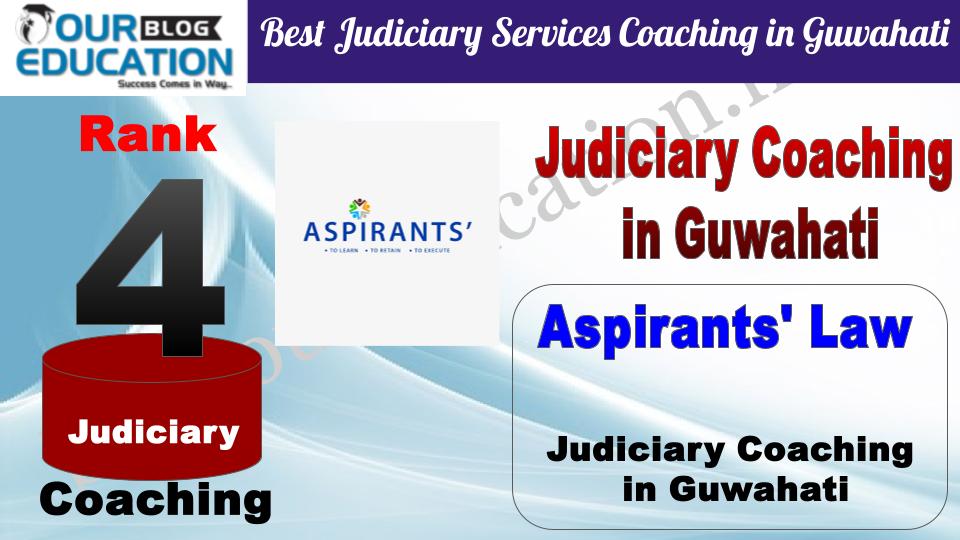 Rank 4. Aspirants' Law Best Judiciary Services Coaching in Guwahati