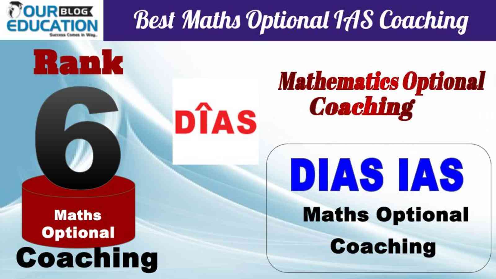 Rank 6 DIAS IAS Best Maths Optional IAS Coaching