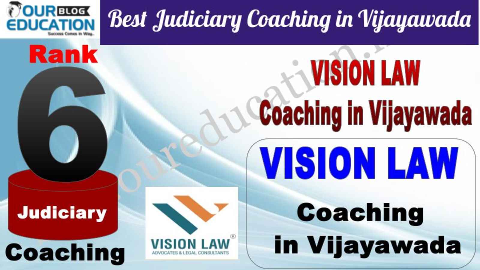  Rank 6 VISION LAW ACADEMY Best Judiciary Services Coaching in Vijayawada