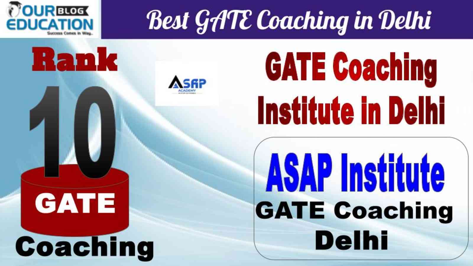 No.10 best GATE coaching in Delhi ASAP Institute