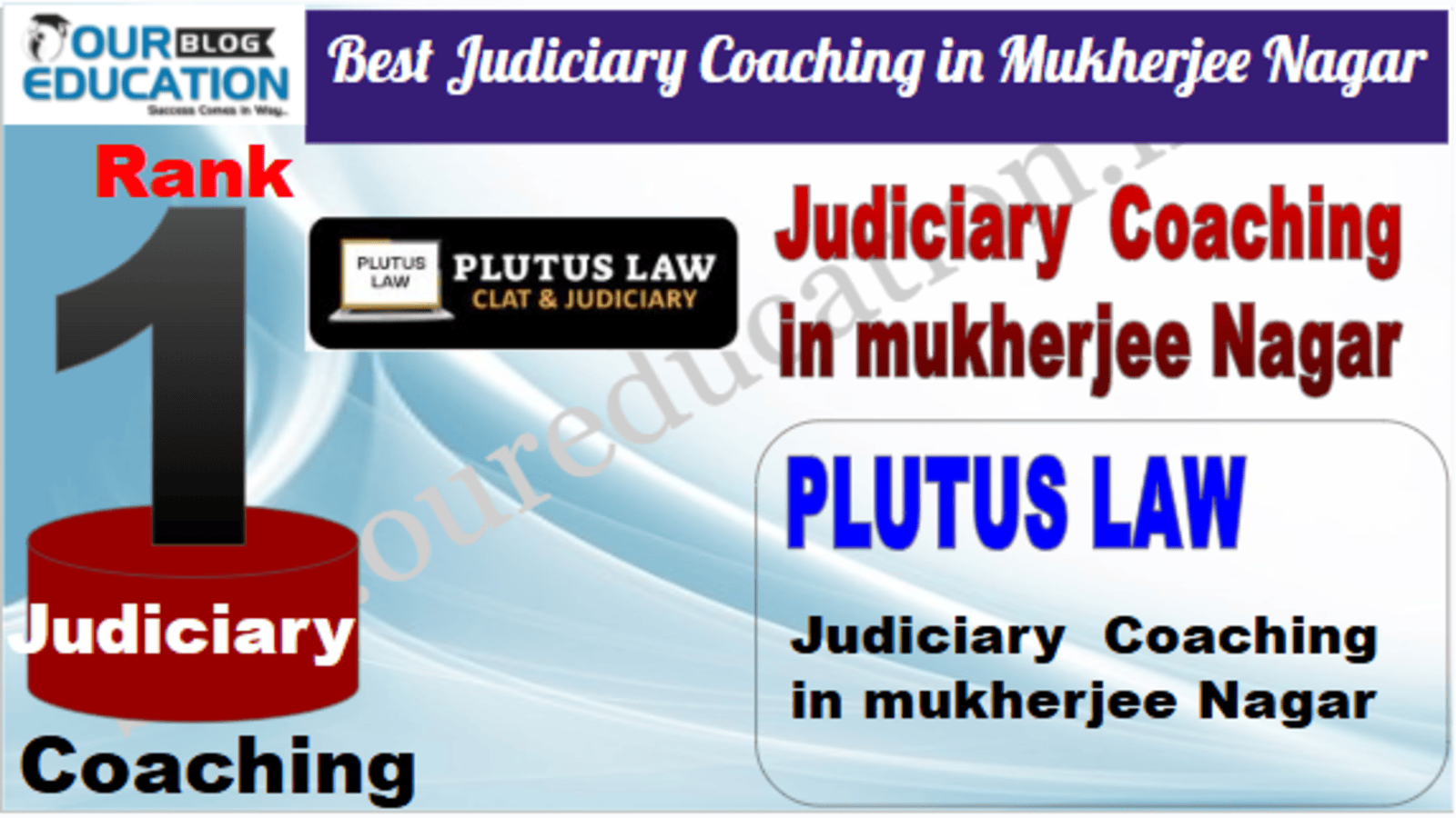 Rank 1 PLUTUS LAW Best Judiciary Services Coaching in Mukherjee Nagar