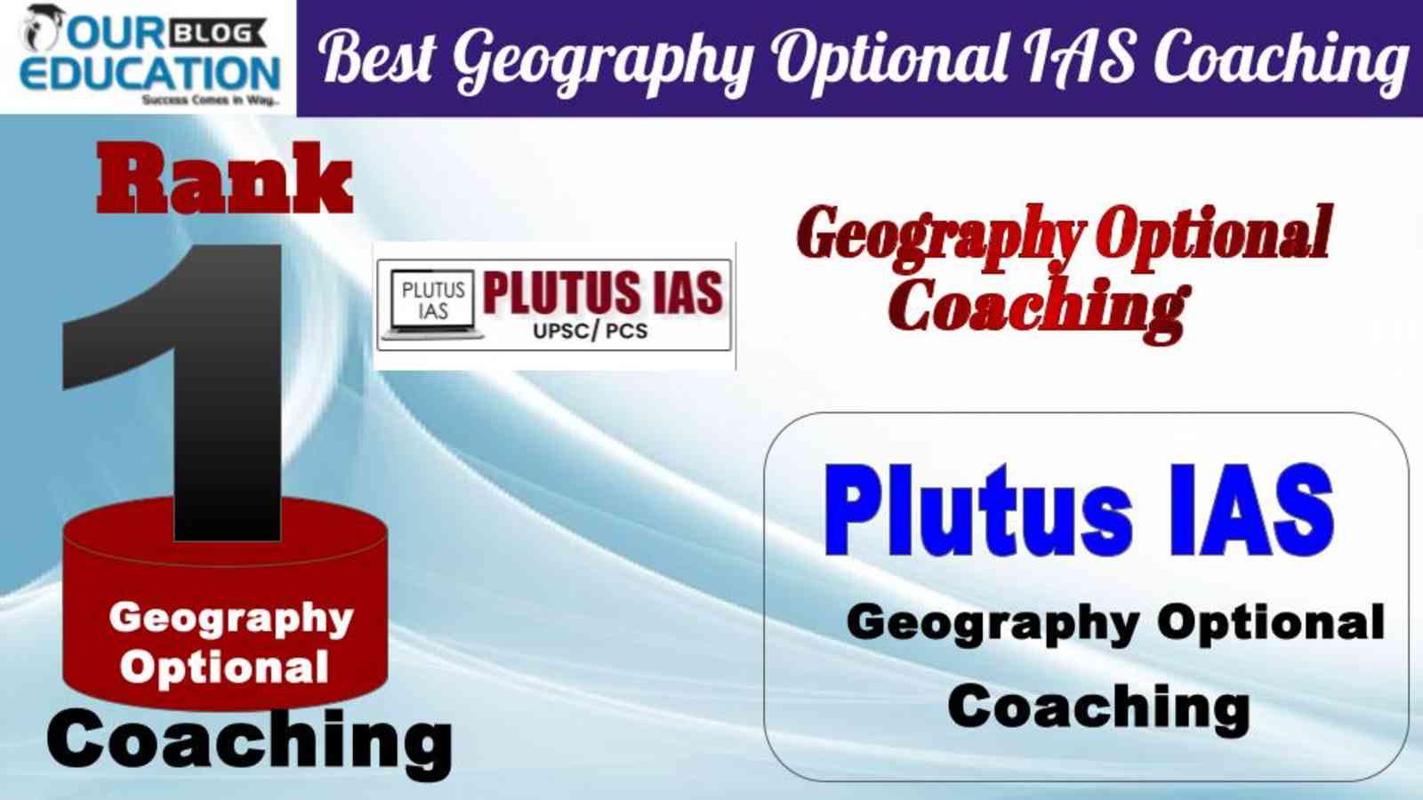 Rank 1 Plutus IAS  Best Geography Optional IAS Coaching in Delhi