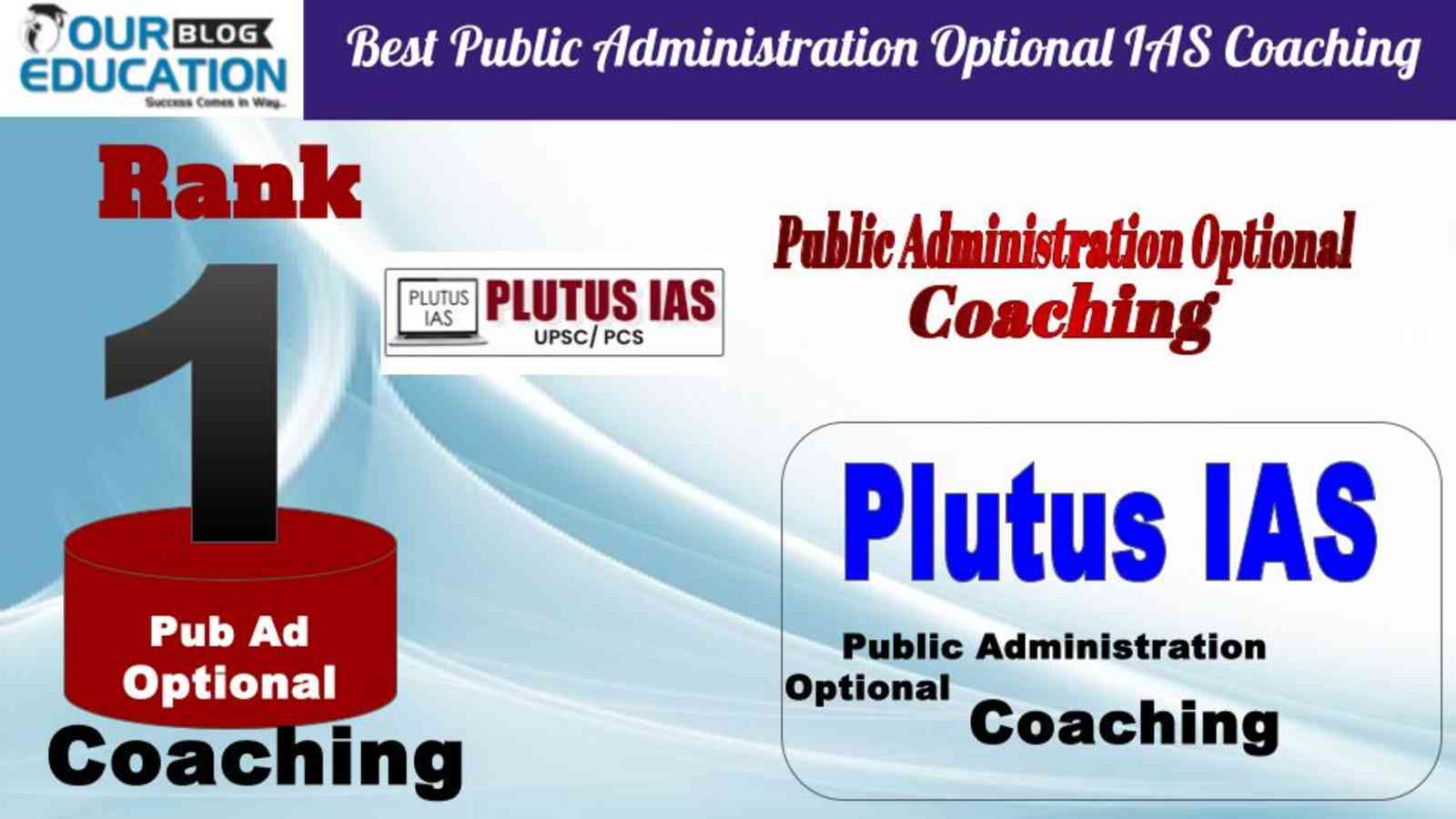 Rank 1 Plutus IAS Best Public Administration optional IAS Coaching