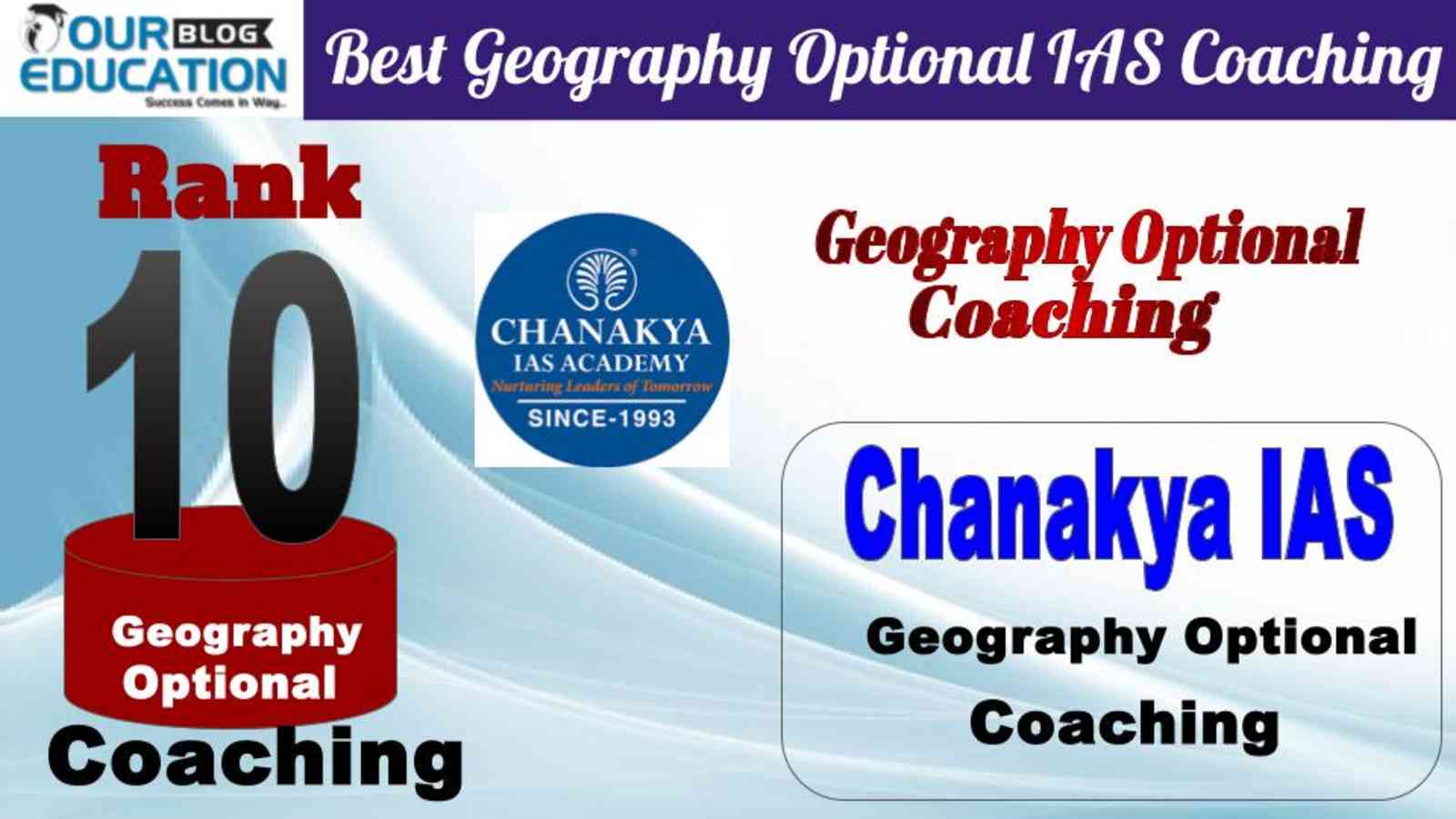 Rank 10 Chanakya IAS Academy  Best Geography Optional IAS Coaching in Delhi