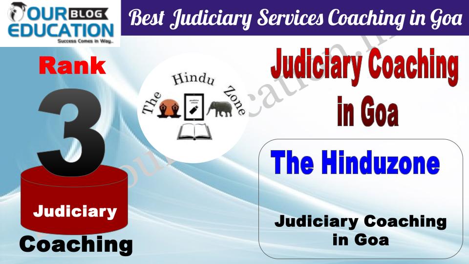 Rank 3 The Hinduzone Best Judiciary Services Coaching in Goa