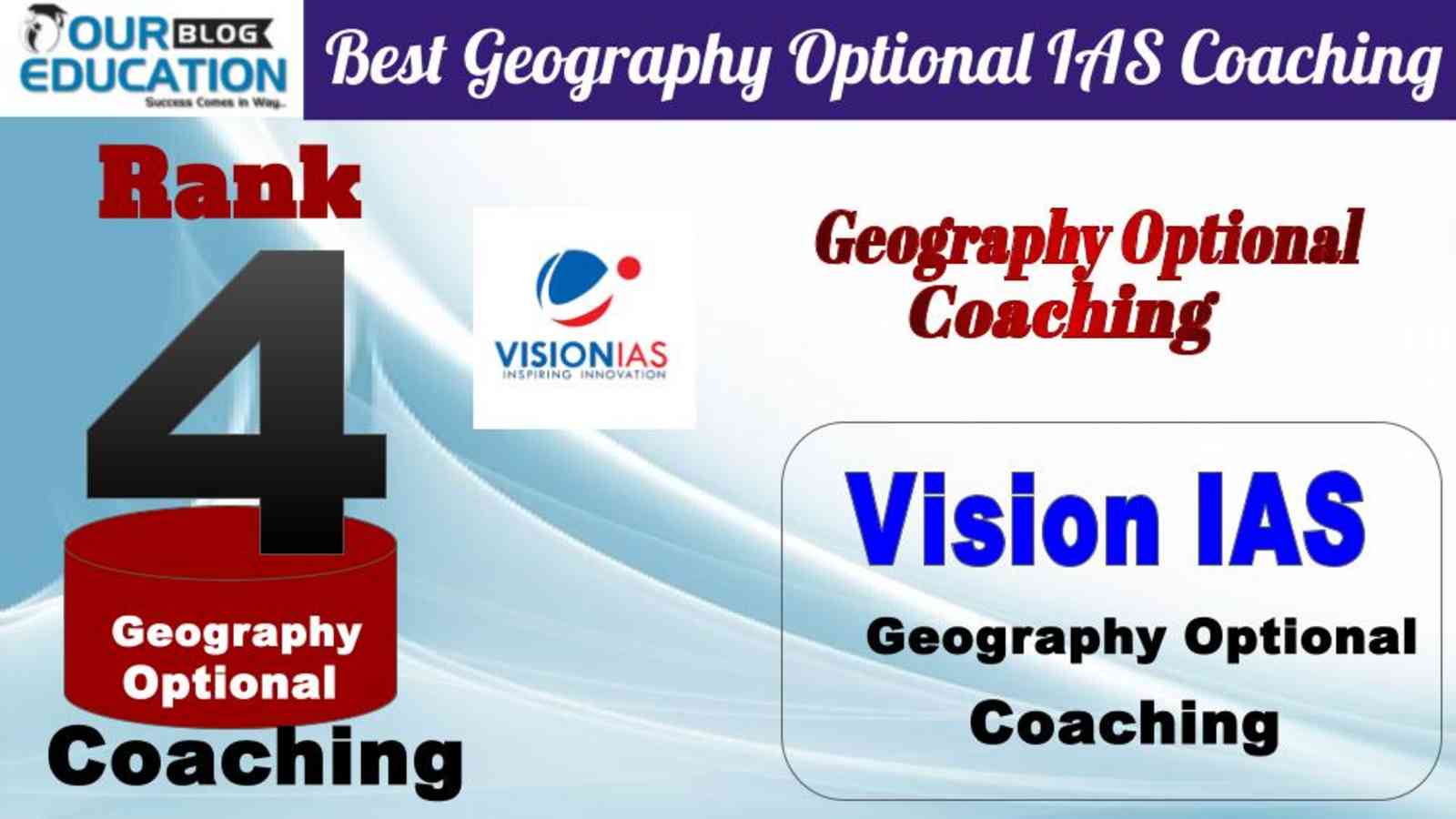 Rank 4 Vision IAS  Best Geography Optional IAS Coaching in Delhi