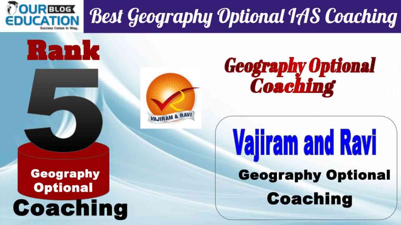 Rank 5 Vajiram and Ravi Best Geography Optional IAS Coaching in Delhi